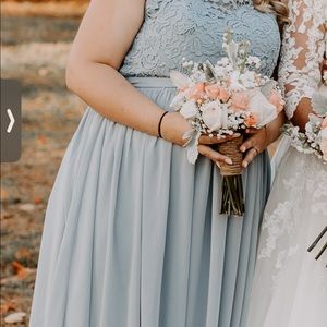 Bridesmaid dress.
